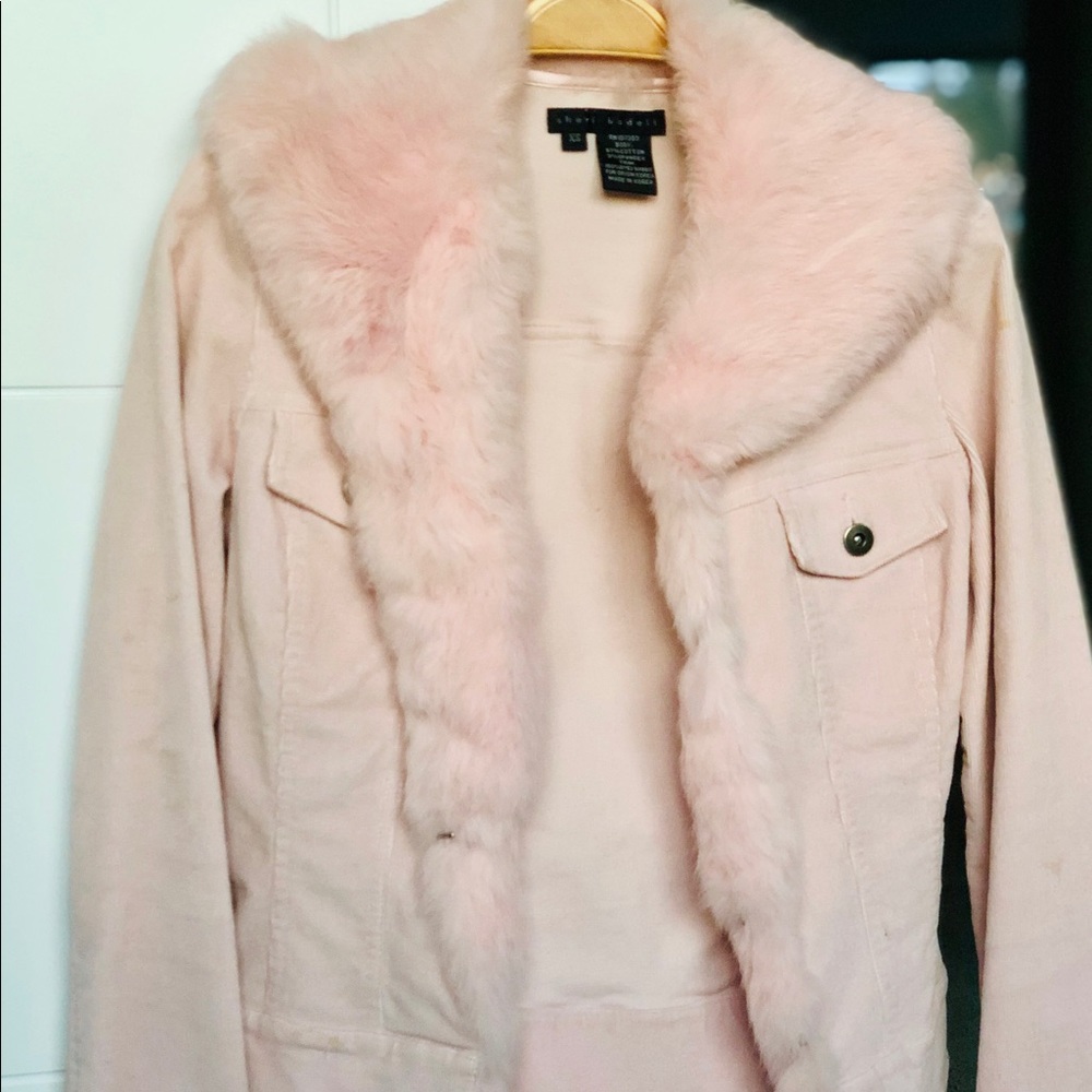 Pink Fur Collar jacket, sml